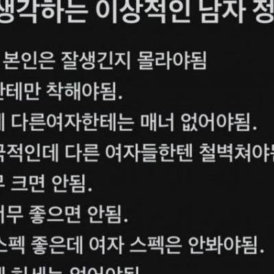 여자들이 생각하는 이상적인 남자 정리해줌