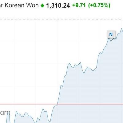 환율1310원돌파ㄷㄷ